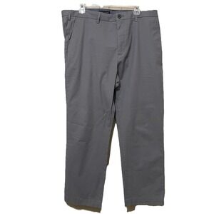 BANANA REPUBLIC MENS AIDEN CHINO PANTS 38X30 STRETCH SLIM FIT Grey casual preppy